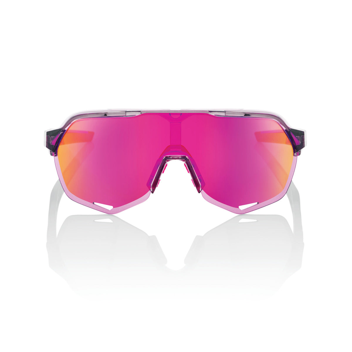 S2 - Polished Translucent Grey - Purple Multilayer Mirror Lens